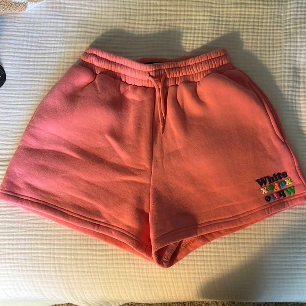 Pink White Fox Boutique sweat shorts